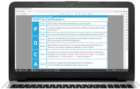 Citer les chapitres de la norme ISO 9001